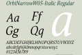 OrbiNarrowW05-Italic