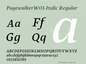 PagewalkerW03-Italic