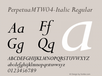 PerpetuaMTW04-Italic