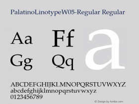 PalatinoLinotypeW05-Regular