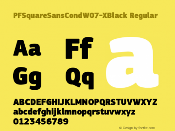 PFSquareSansCondW07-XBlack