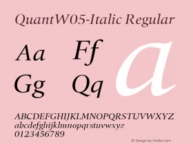 QuantW05-Italic