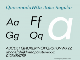 QuasimodaW05-Italic