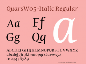 QuarsW05-Italic