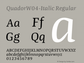 QuadorW04-Italic