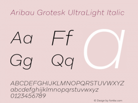 Aribau Grotesk