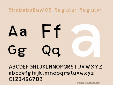 ShababaBaW05-Regular