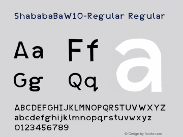 ShababaBaW10-Regular