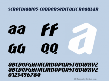 ScrotnigW05-CondensedItalic