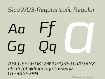 SicaW03-RegularItalic