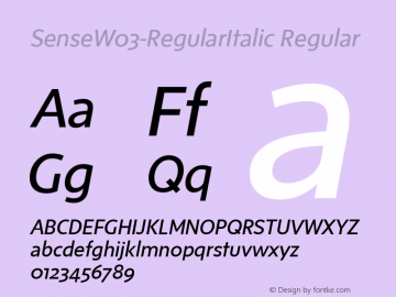 SenseW03-RegularItalic