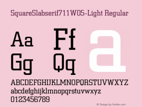 SquareSlabserif711W05-Light