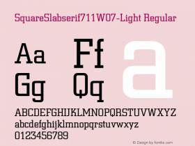 SquareSlabserif711W07-Light