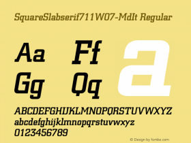 SquareSlabserif711W07-MdIt