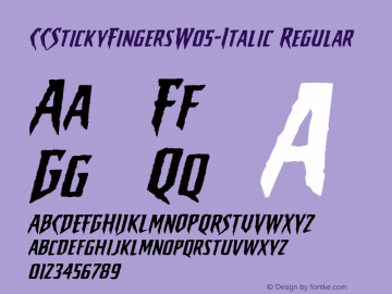 CCStickyFingersW05-Italic