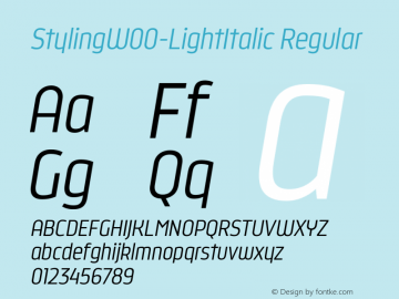 StylingW00-LightItalic