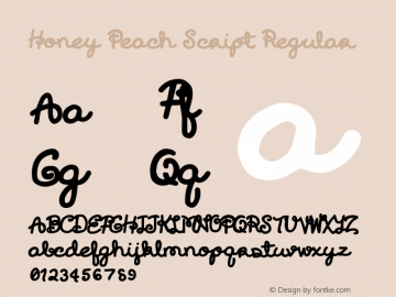 Honey Peach Script