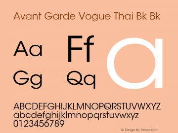 Avant Garde Vogue Thai Bk