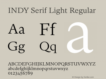 INDY Serif Light