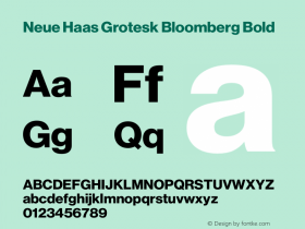 Neue Haas Grotesk Bloomberg