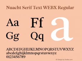 Nuacht Serif Text WEBX