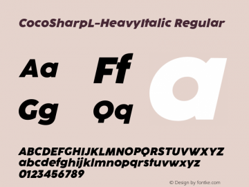 CocoSharpL-HeavyItalic