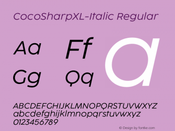 CocoSharpXL-Italic