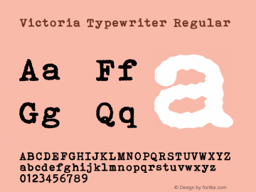 Victoria Typewriter