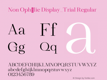 Non Ophélie Display_Trial