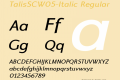 TalisSCW05-Italic