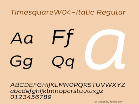 TimesquareW04-Italic