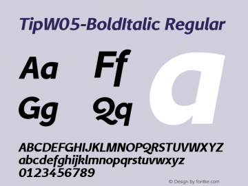 TipW05-BoldItalic
