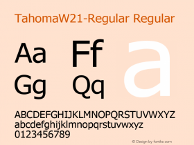 TahomaW21-Regular