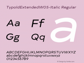 TypoldExtendedW05-Italic