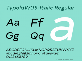 TypoldW05-Italic