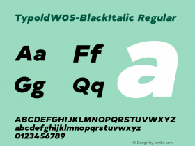 TypoldW05-BlackItalic