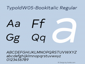 TypoldW05-BookItalic