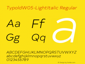 TypoldW05-LightItalic