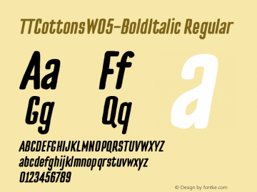 TTCottonsW05-BoldItalic