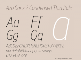 Azo Sans 2 Condensed