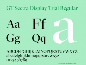 GT Sectra Display Trial