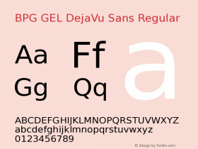 BPG GEL DejaVu Sans