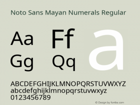 Noto Sans Mayan Numerals