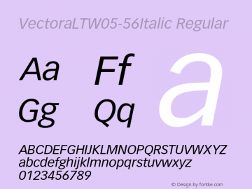 VectoraLTW05-56Italic