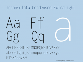 Inconsolata Condensed