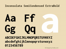 Inconsolata SemiCondensed