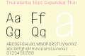 Truculenta 16pt Expanded