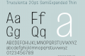 Truculenta 20pt SemiExpanded