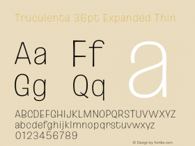 Truculenta 36pt Expanded