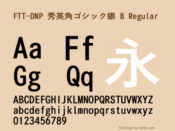 FTT-DNP 秀英角ゴシック銀 B